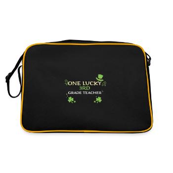 Un enseignant chanceux de 3e année - Sac Retro - noir/or - Dos