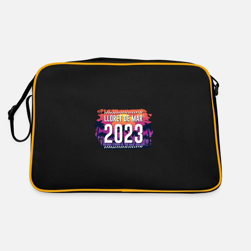 Lloret De Mar 2023 - Retro Tasche - Schwarz/Gold