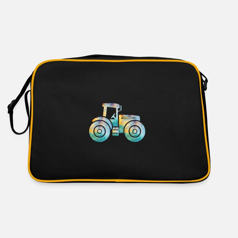 Traktor - Retro Tasche - Schwarz/Gold