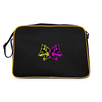 Fox Animal - Retro Bag - black/gold - Back
