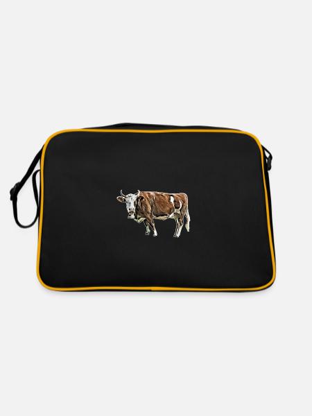 cow - Retro Bag - black/gold