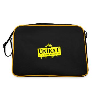Unikat Krone Limited Edition - Retro Tasche - Schwarz/Gold - Hinten