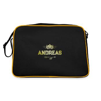 Andreas - Sac Retro - noir/or - Dos