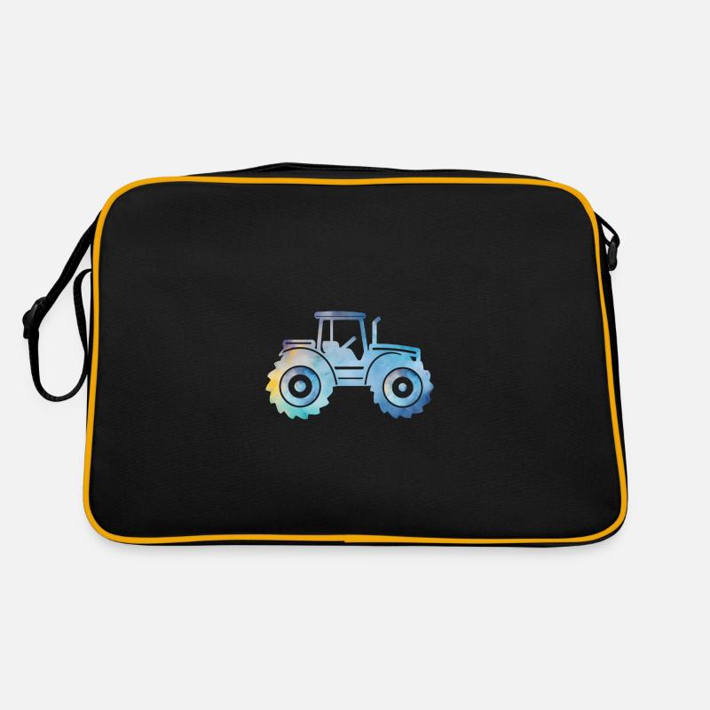 Traktor - Retro Tasche - Schwarz/Gold