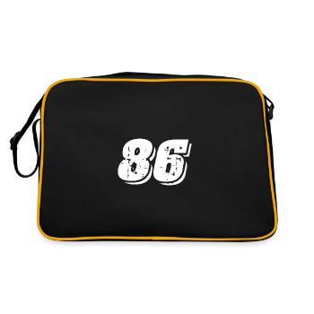 Symbole numérique 86 - Sac Retro - noir/or - Dos