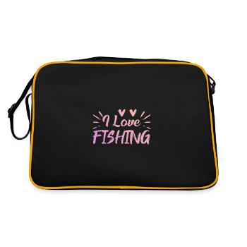 J’adore pêcher - Sac Retro - noir/or - Dos