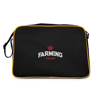 Farming Team - Retro Tasche - Schwarz/Gold - Hinten
