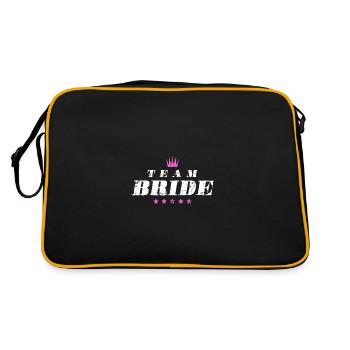 Devis de mariage de l’équipe de la mariée - Sac Retro - noir/or - Dos