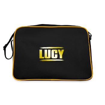 Lucy - Retro Bag - black/gold - Back