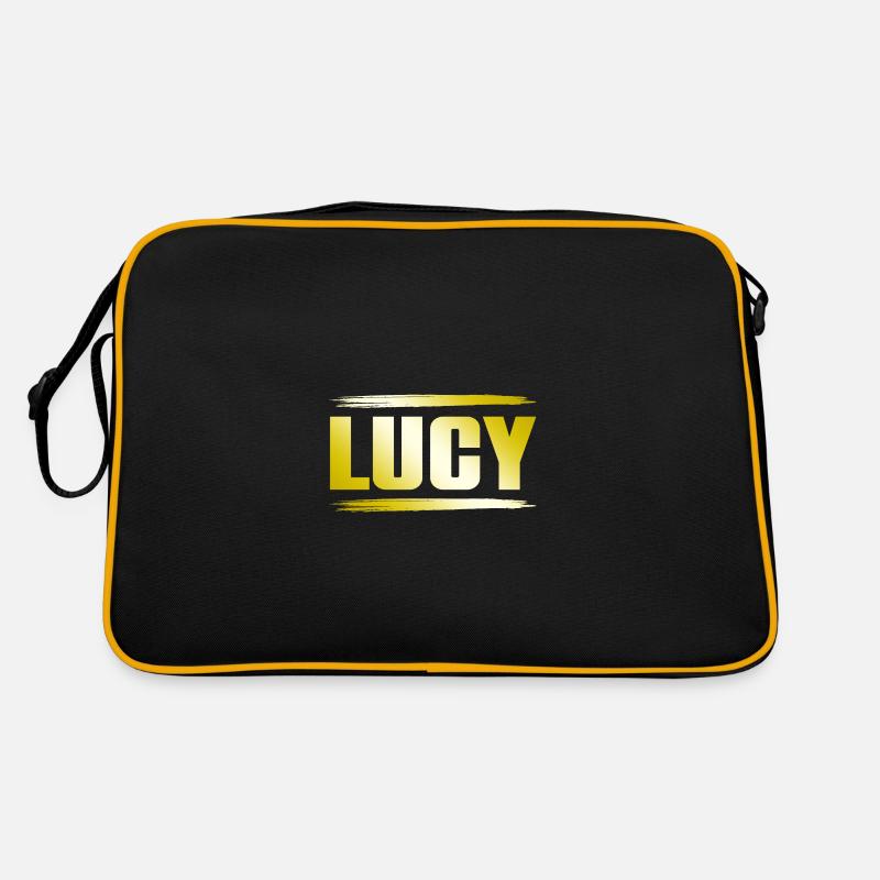 Lucy - Retro Bag - black/gold