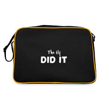 The Elf Did It - Christmas - Retro Bag - black/gold - Back