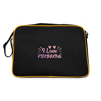 J’adore le kick boxing - Sac Retro - noir/or - Dos
