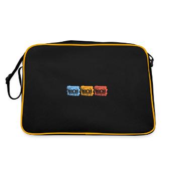 Appareil photo - Sac Retro - noir/or - Dos