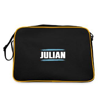 Julian - Retro Bag - black/gold - Back