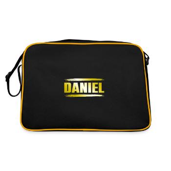 Daniel - Retro Bag - black/gold - Back