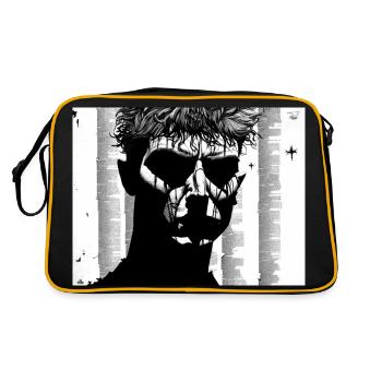 Der Rebell #2 - Retro Tasche - Schwarz/Gold - Hinten