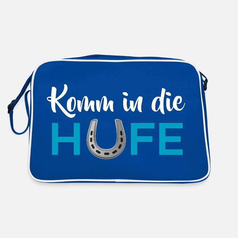 Komm in die Hufe Retro Tasche