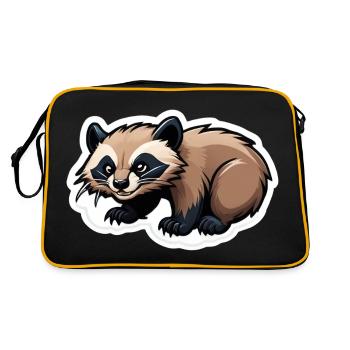 Wolverine Baby Scandinavia Wild Animal Sticker Järv - Retro Bag - black/gold - Back