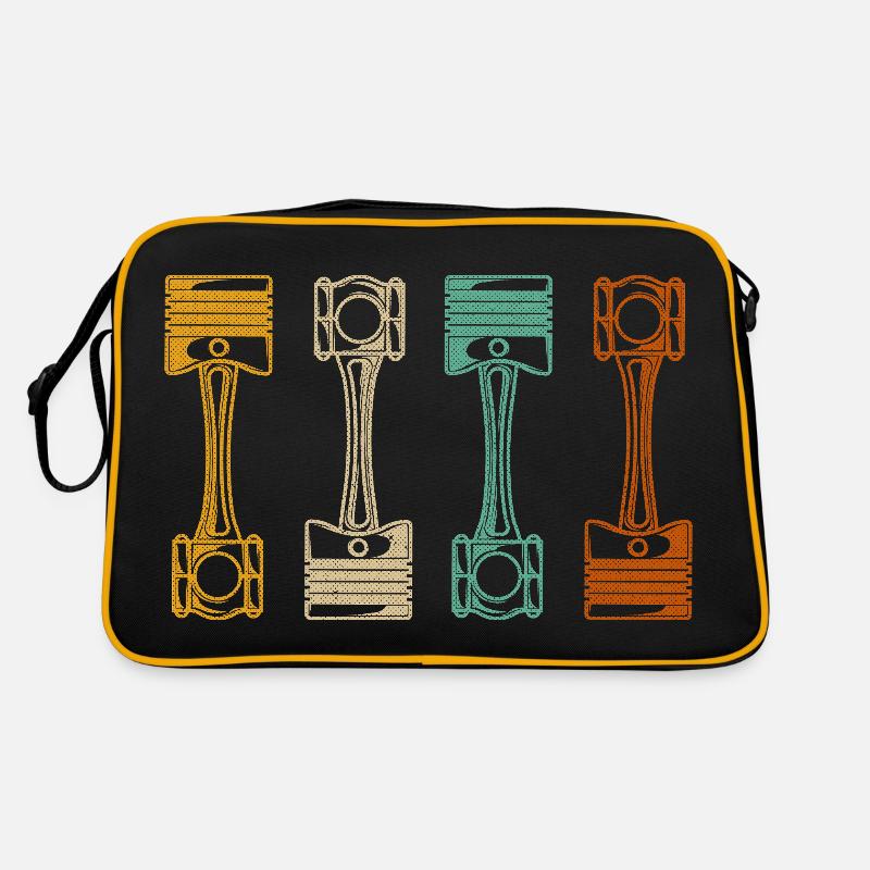 Retro Car Mechanic - Retro Bag - black/gold