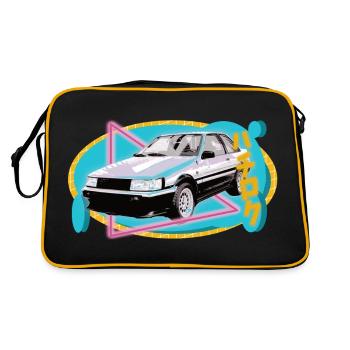 Hachiriku – AE86 Japanese vehicle in 80s style - Retro Bag - black/gold - Back