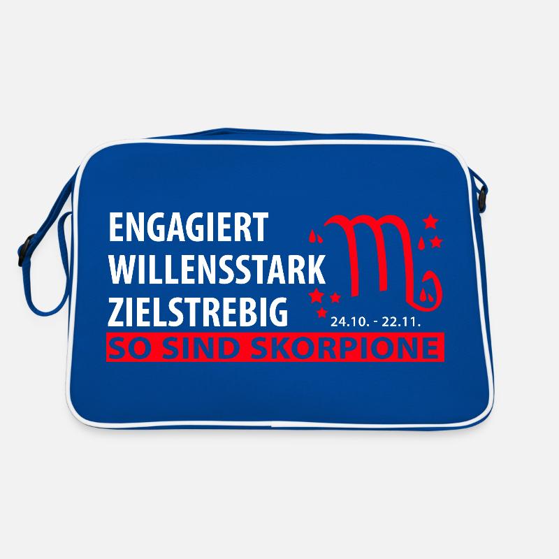 Sternzeichen Skorpion - Eigenschaften Retro Tasche