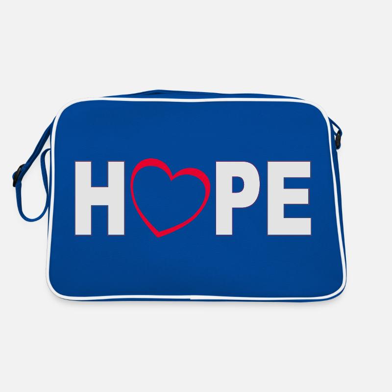 Hope mit Herz Retro Tasche