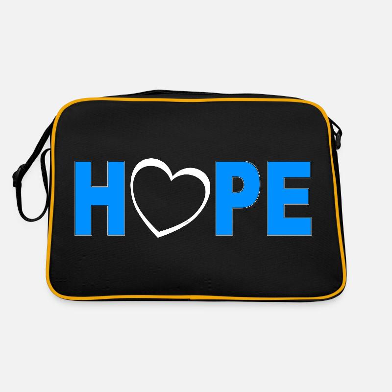 Hope mit Herz Retro Tasche