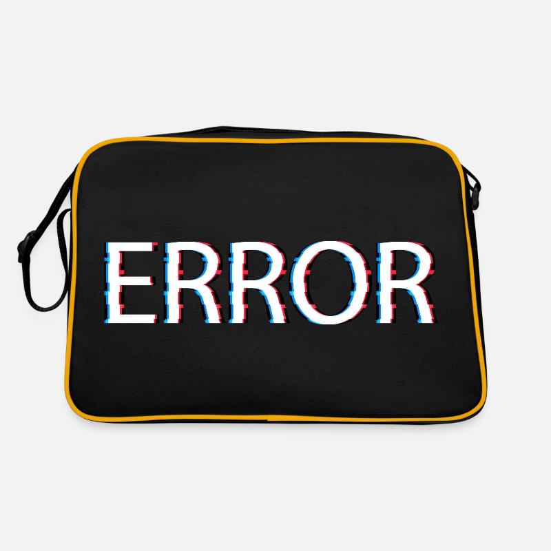 Error Design mit coolem Glitch Effekt Retro Tasche