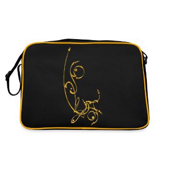 DECO 3 - Sac Retro - noir/or - Dos