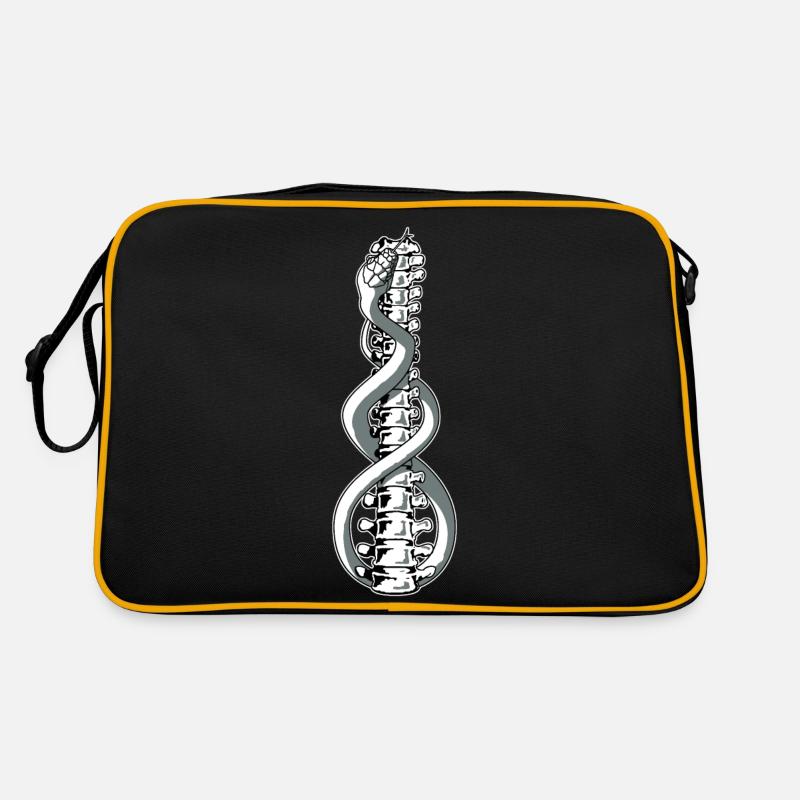 kundalini - Sac Retro - noir/or