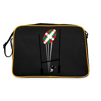 sport_rugby_design_08 - Sac Retro - noir/or - Dos