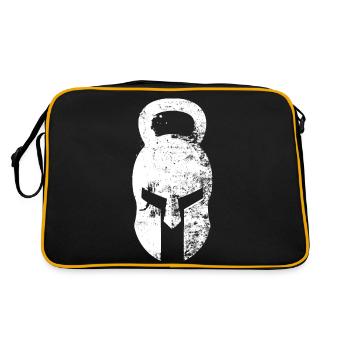 Spartan helmet kettlebell - Retro Bag - black/gold - Back
