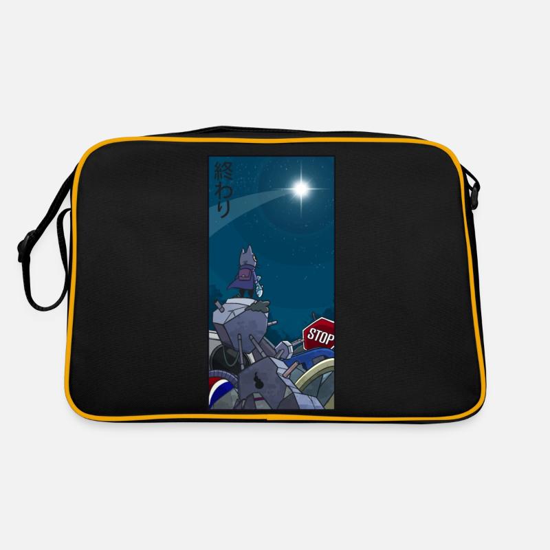 Das Ende der Welt - Retro Tasche - Schwarz/Gold