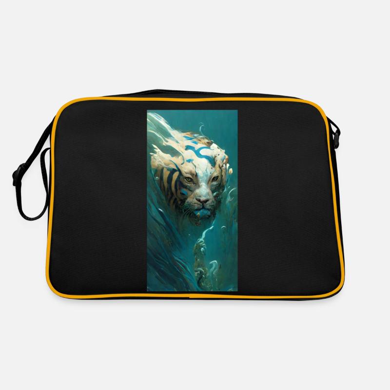 Wassertiger Retro Tasche