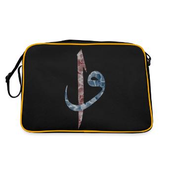 Elif Vav - Retro Tasche - Schwarz/Gold - Hinten