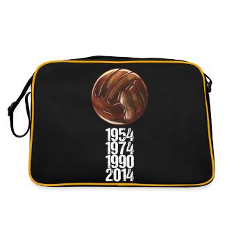 Football Fan Tradition Merchandise Gift - Retro Bag - black/gold - Back