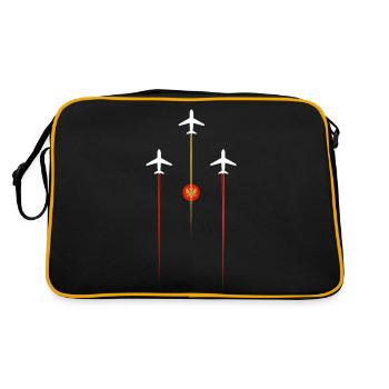 Montenegro Airlines - Retro Bag - black/gold - Back