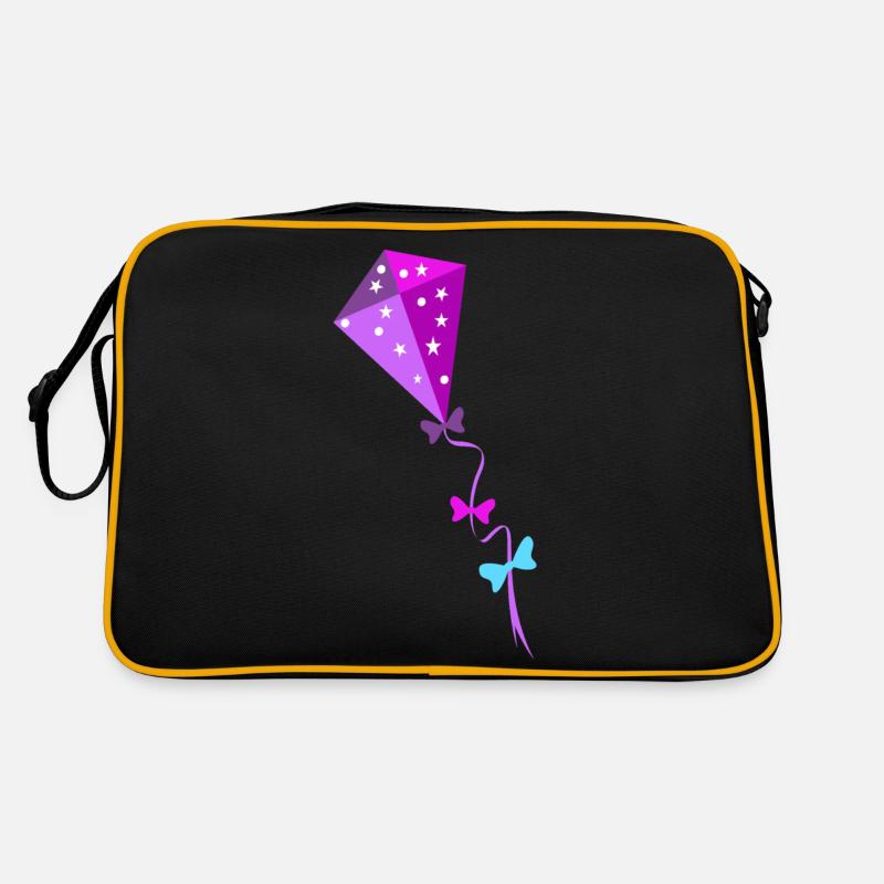 Bunter Drachen Retro Tasche