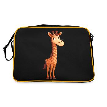 Funny Giraffe - Retro Bag - black/gold - Back