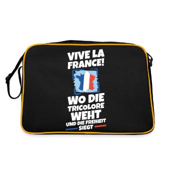 Français Français France - Sac Retro - noir/or - Dos