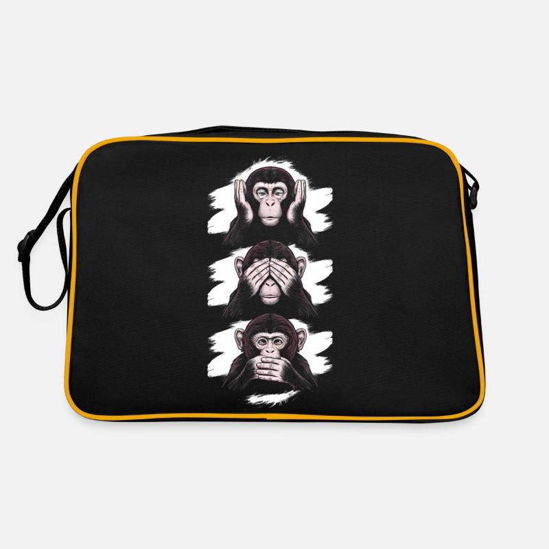 3 Monkeys Retro Bag