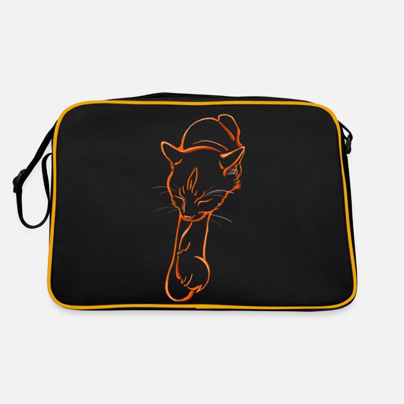 Sleeping cat Retro Tasche