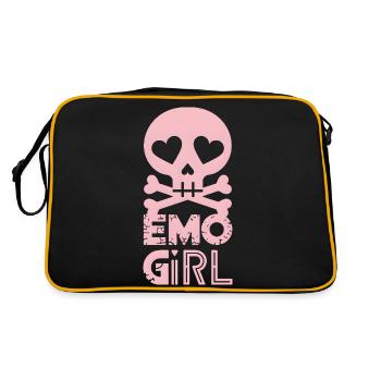 Emo Girl! - Retro Bag - black/gold - Back