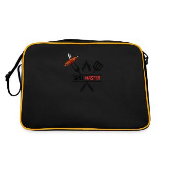 Grill Master - Retro Tasche - Schwarz/Gold - Hinten