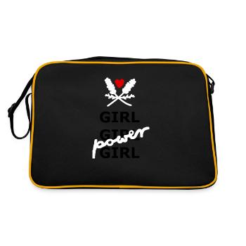 Le pouvoir des filles - Sac Retro - noir/or - Dos