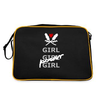 Le pouvoir des filles - Sac Retro - noir/or - Dos