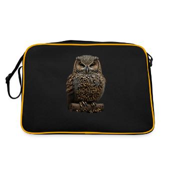 Hibou V - Sac Retro - noir/or - Dos