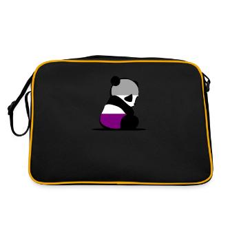 Panda ACE - Sac Retro - noir/or - Dos