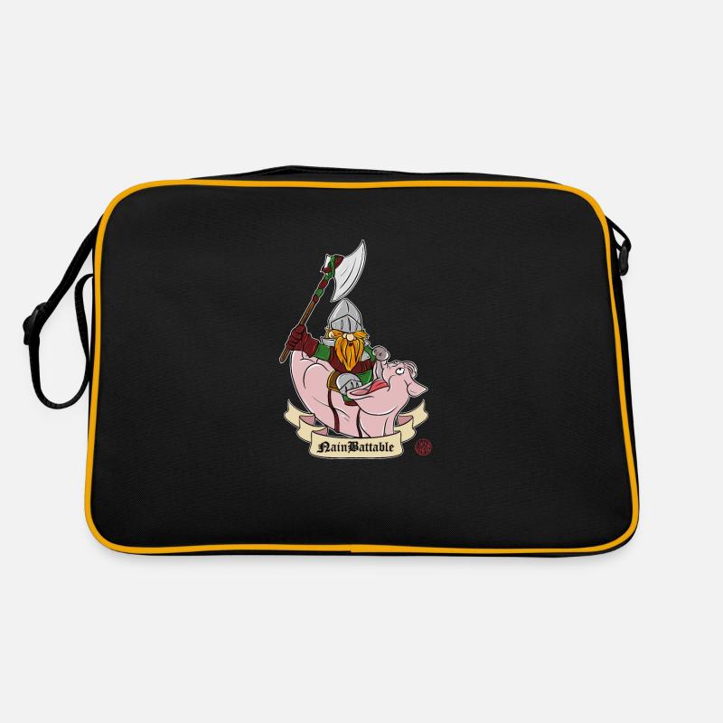 Warrior Dwarf - der schlagbare Zwerg Retro Tasche