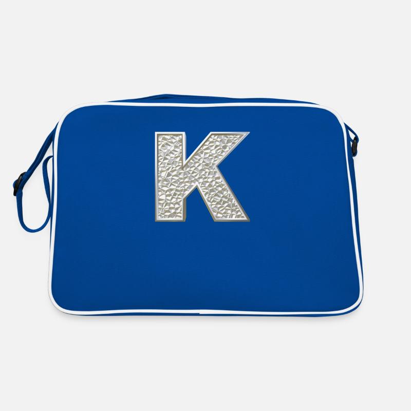 K, lettre, lettre K, initiale, initiale K, monogramme, Sac Retro